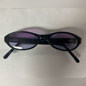 Fossil Black Frame Sunglasses with Purple Lenses